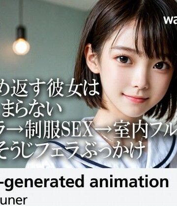 3DCG【【35分HD】見つめ返す彼女はもう止まらない──胸チラ→制服SEX→室内フルコース→おそうじフェラぶっかけ】評価5.00 AItuner